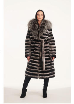 Women's fur coats from rabbits
